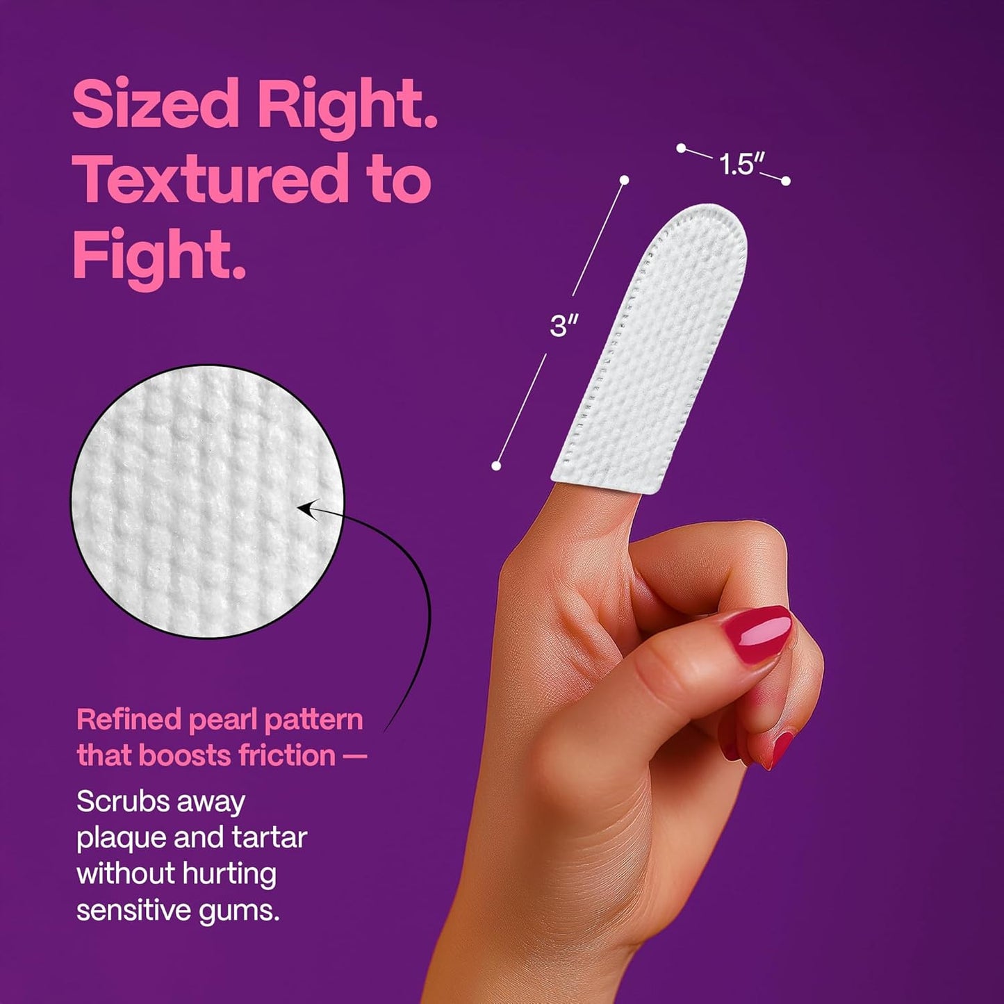 DOCO Dog Teeth Cleaning Wipes Dental Finger Wipes for Cats & Dogs Remove Plaque & Tartar, Freshen Breath, No Rinse, Easy & Effective Pet Tooth Cleaning Kit for Oral Care, Bacon Flavor, 100 Count