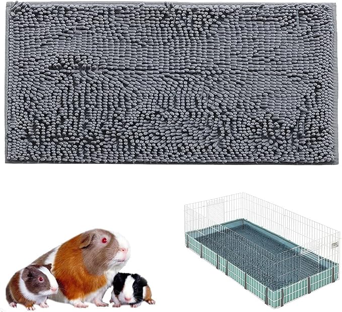 Oncpcare 47x24 Guinea Pig Cage Liner Bed House Pad Winter Warm Squirrel Hedgehog Rabbit Chinchilla Bed Mat Hamster Rat Cage Accessories