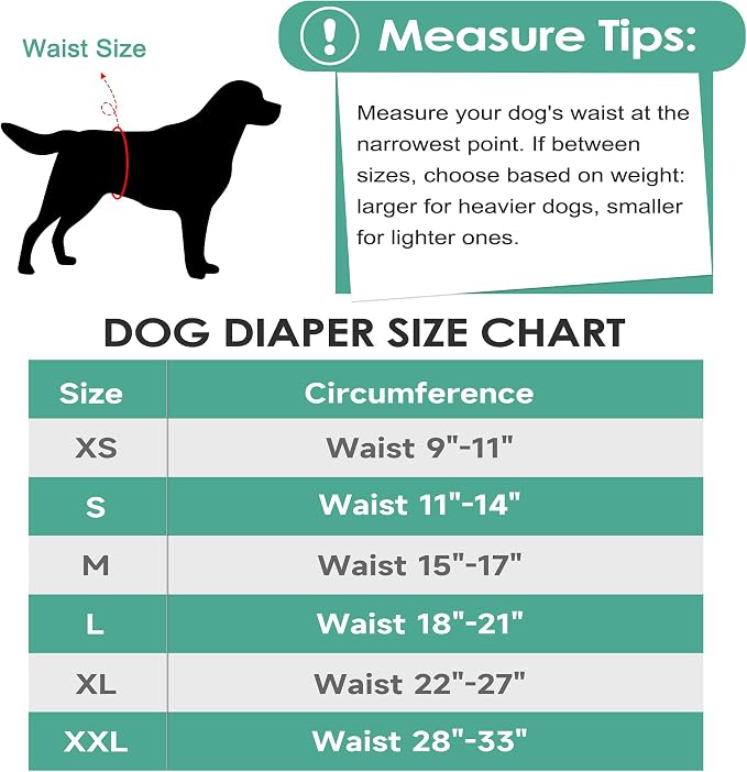 5 Pack Dog Diapers Male Reusable Belly Bands Washable for Large Male Dogs, High Absorbency for Puppy & Doggy, Size XL
