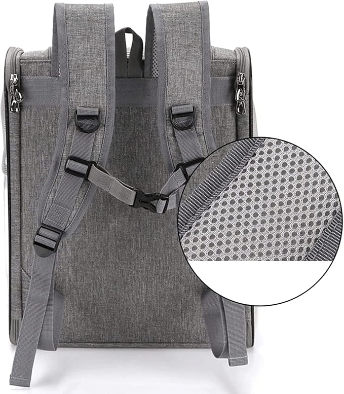OLOTU Pet Backpack Lightweight Portable Cat Backpack, Airline Approved Collapsible Dog Backpack Carrier, Cat Carrier with Ventilated Design Spacious