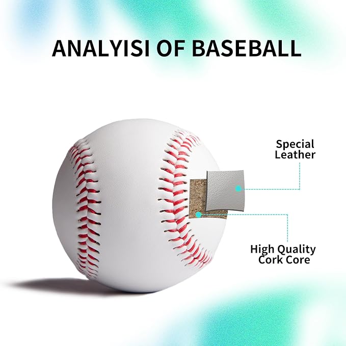 Light Up Baseball, Glow in The Dark Baseball Luminous Base Balls for Day & Night Games and Training Gift for Fans Games Official