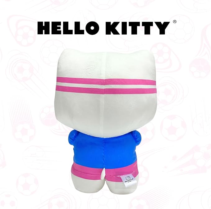 Hello Kitty Kids Bedding Super Soft Cozy Cuddle Pillow Buddy with Soccer Ball, 2026 World Tournament, (Officially Licensed Product) By Franco