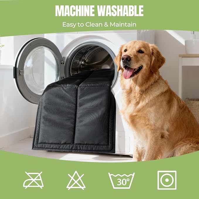 Chew Proof Indestructible Dog Bed, Durable Dog Crate Pad for Aggressive Chewers, Chew Resistant Fabric with Soft 1” 30D Foam Support, Tough Kennel Pad (Black, Small (18"x29"))