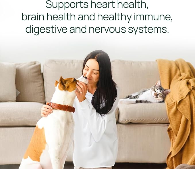 pawTree Salmon Oil-Dog and Cat Fish Oil Supplement-Ideal for Excessive Shedding Control, Seasonal Allergies, Itch Relief, Dry, Irritated Skin. with Heart-Healthy Omega-3 & Omega-6 Fatty Acids.