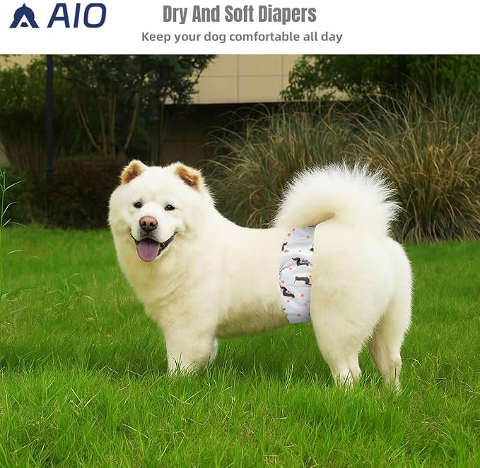 Washable Reusable Dog Diapers Male,3packs Breathable Belly Bands Happy Crayon Dogfor Male Dogs for Summer,Doggie Diapers for Male Dogs Small XS