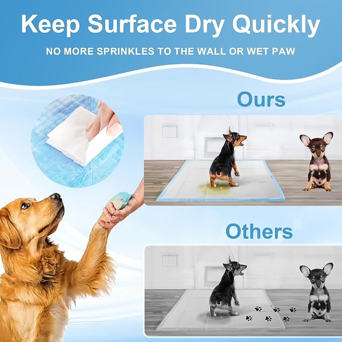 Puppy Pee Pads for Dogs 28"x44" 100 Count, Dog Pee Pads Extra Large, Leak-Proof & Super Absorbent, Thicken Disposable Potty Pads Puppy Training Pads for Cats Rabbits