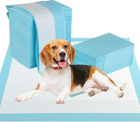Giantex Dog Pee Pads 300 Count, 30" x 30" Training Pads for Medium to Large Dogs, Super Absorbent Leak-Proof Disposable Puppy Potty Pads for House Training, Indoor & Outdoor Use