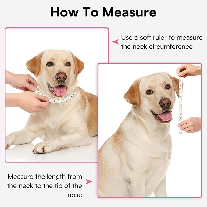 Queenmore Soft Dog Cone Collar,Comfortable Dog Cones for Medium Dogs/Cats to Stop Licking After Surgery,Comfy Cone for Dogs, Neuter Recovery Ecollars of Shame Alternatives,Pink,M