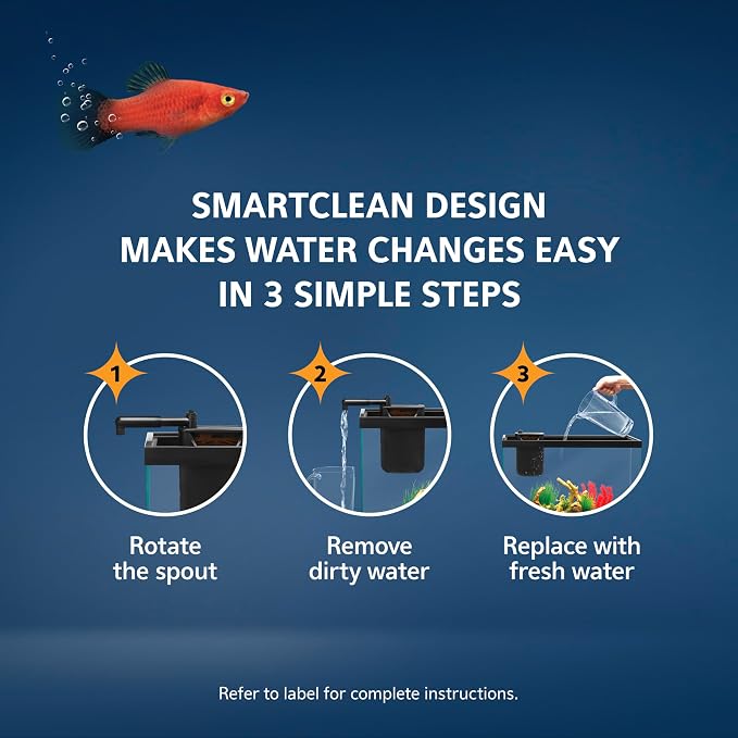 Aqueon QuietFlow Internal Filter with SmartClean Technology, Small