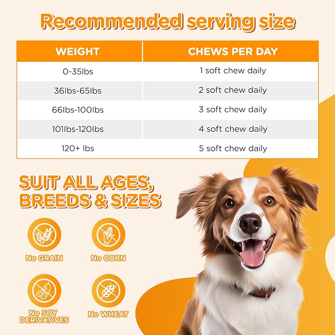 Dog Calming Chews 100 Count Large Particle,Anxiety Relief Treats for Dogs,Sleeping Aid Supplement,Aid with Separation, Barking, Stress Relief, Thunderstorms 100% Natural Ingredients,Chicken Flavor