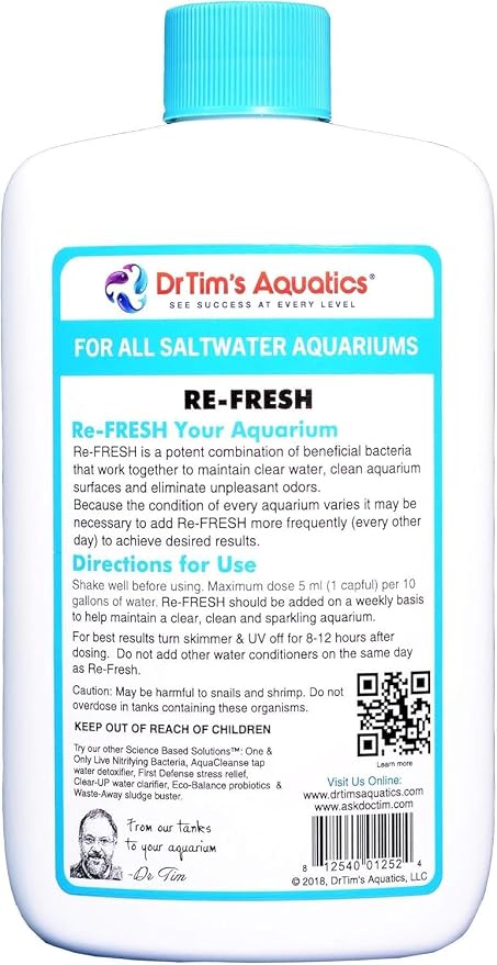 DrTim's Aquatics Re-Fresh Saltwater (DrTim's Aquatics Re-Fresh Saltwater 8oz)