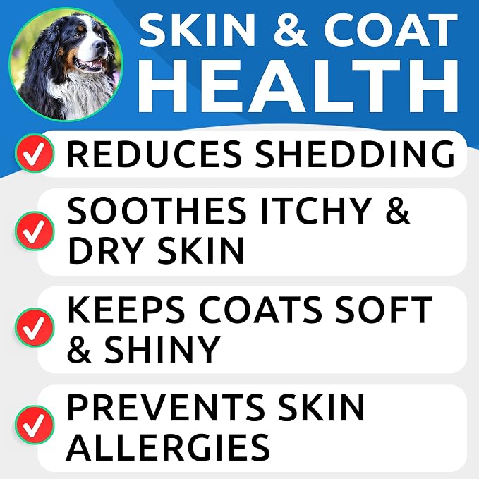 Hemp Treats + Glucosamine + Omega 3 for Dogs Bundle - Joint Pain + Allergy and Itch Relief - Hip & Joint Supplement w/MSM + Chondroitin + Hemp Oil + Omega 3 + EPA & DHA Fatty Acids - 120 + 180 Chews
