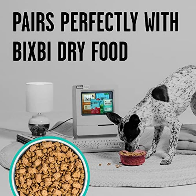 BIXBI Liberty Freeze-Dried Dog Food Topper & Treats, Duck – 95% Meat & Organs, No Refrigeration – USA Made, 26 oz