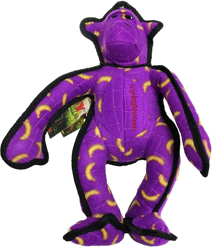 TUFFY® - 2 Pack Original : Monkey Dog Toy : Ultra Durable Plush Dog Toy with Multiple Layers & Reinforced Seams, Washable and Floats, Original Construction