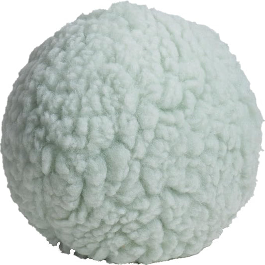HuggleHounds Plush Ball Dog Toy - Dog Fuzzy Toy, Plush with Soft Fleece, Durable for Small and Large Breeds - 8" Seafoam HuggleFleece Ball, Large