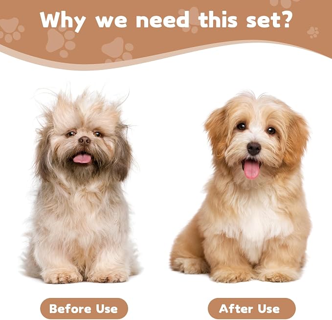 Dog Brush for Shedding, 3-in-1 Cat Hair Brush for Indoor Cats