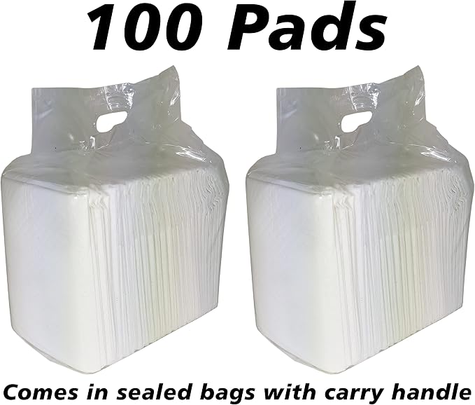 Ultra Absorbent - Leak-Proof Pee Pads for Dogs Rabbits and Cats (5 Layers) with Pheromone Attractant Scent to Improve Potty Training Success - (100 Count) - X-Large - 28" x 34" by SciencePurchase