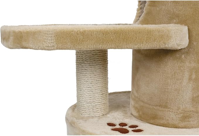 TRIXIE Pet Products Oviedo Cat Tree (Beige), Large (11 x 19 x 41 in.) (4384)