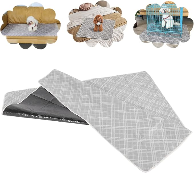 Dog Pee Pads, Washable Super Absorbent Quick Dry Puppy Pads, Leakproof Reusable Pet Pads for Dogs Cats Potty Training (XL)