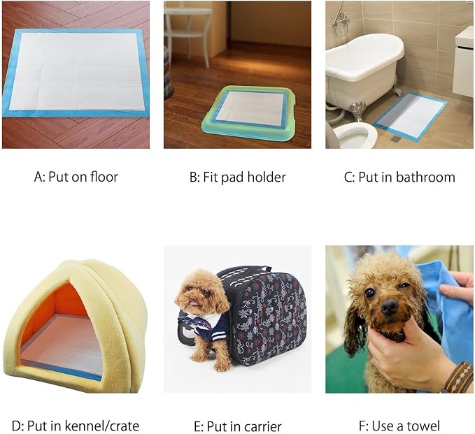Petfamily Super-Absorbent 24 by 24 Inches Dog Training Pads - 100 Count of Pads
