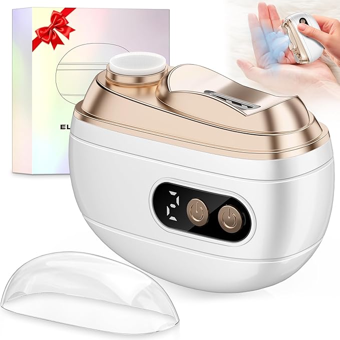 Electric Nail Clipper 2026 Upgraded 3 in 1 Rechargeable Automatic Nail Trimmer with LED Light & Clip Storage - USB Rechargeable for Baby, Kids,Seniors, Adults