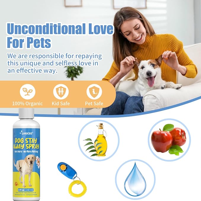 8 Oz Dog Not Here Pee for Your Pet Training - Keep Your Dog from Peeing Indoors and Outdoors - Gentle and Effective Pet Behavior Aid - Dog No Wrong Pee