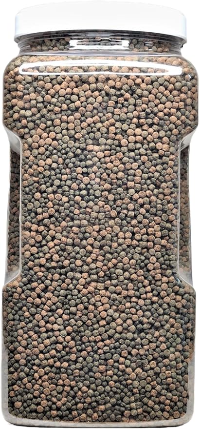 3-Type Blend of 4mm Floating Intense Growth & Intense Color Enhancing Pellets & 3mm 40% Spirulina Floating Pellets for All Tropicals, Cichlids, Koi & Pond Fish. KGM-400…4-lb Lg Jar