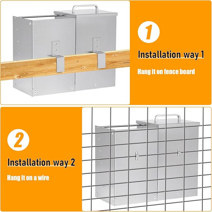 Rabbit Feeder for Cages, 2 in 1 Rabbit Hay Feeder Set, 5L Automatic Rabbit Pellet Feeder and Small Animals Hay Manger for Guinea Pig Chinchilla Bunny