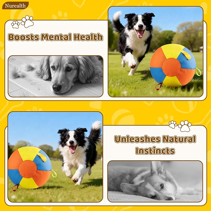 18" Herding Ball for Dogs for Australian Shepherd | Border Collies, Australian Cattle, German Shepherds, Horse, Sheepdogs, Dog Birthday Toy