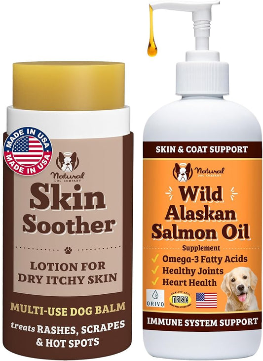 Natural Dog Company Healthy Skin Bundle, Supports Healthy Skin and Relieves Dry, Itchy Skin, Allergy Relief for Dogs