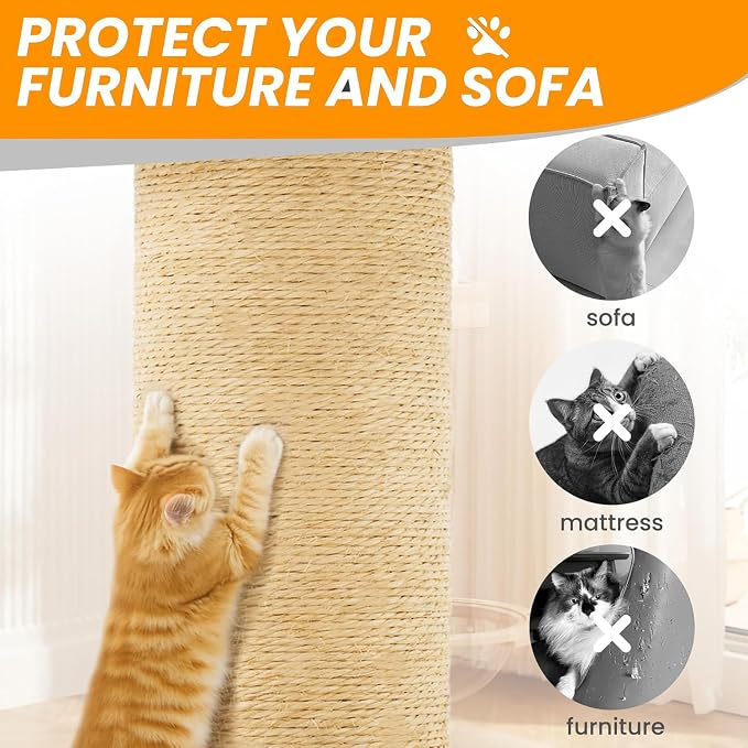 Cat Tree with Litter Box, Wood Litter Box Enclosure with Food Station, Modern Cat Tower for Indoor Large Cats with Large Platform,Cat Condo with Scratching Posts, Hammock, Caves, Basket,White
