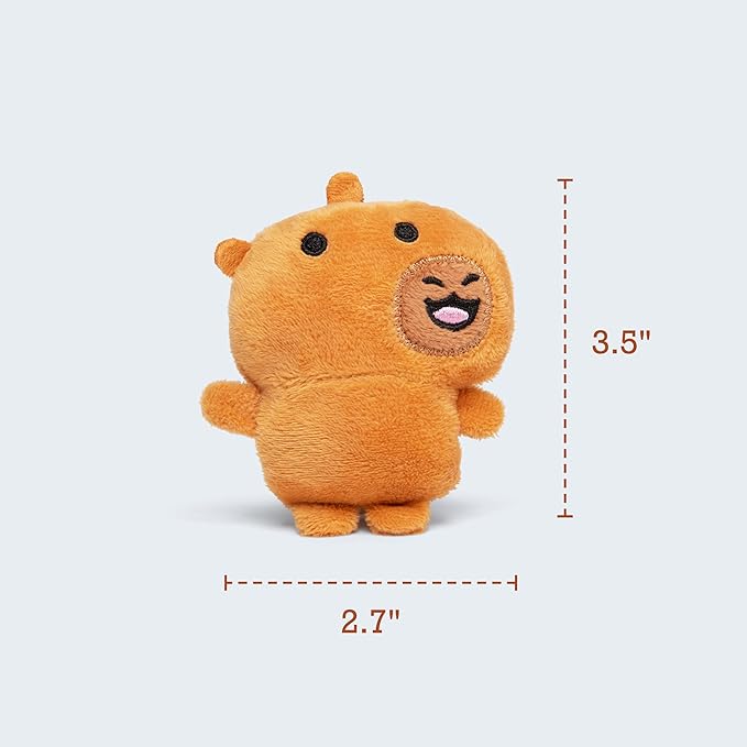 Emotional Support Capybaras by Relatable - PAL Award 2025 Winner, Cuddly Stuffed Animals and Plushies Set, Great Gift for Loved Ones of All Ages - Includes 5 Capybara Plush Toys with Carrying Basket