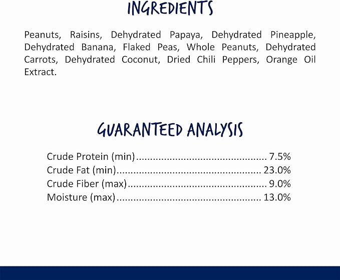 Vitakraft Fresh Super Fruit Cocktail - Tropical Parrot Fruit Blend - Parrot and Cockatiel Treat 1.25 Pound (Pack of 1)