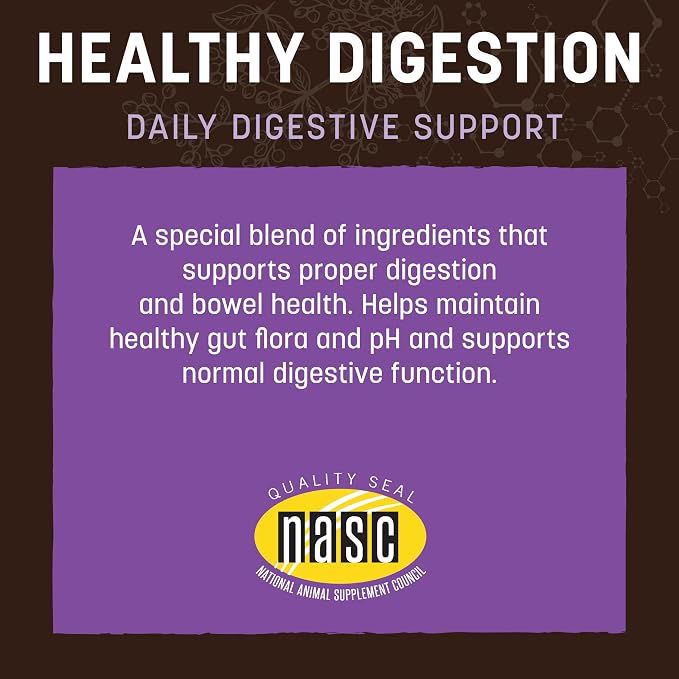 Earth Animal Apothecary Powder Supplement - Healthy Digestion Nutritional Powder for Dogs & Cats - 8 oz