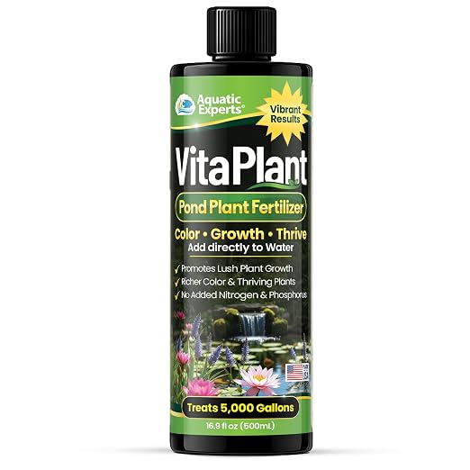 VitaPlant Pond Plant Fertilizer – Liquid Aquatic Plant Food for Water Lilies & Aquatic Plants, Supports Lush Growth & Vibrant Color, 500 mL, Aquatic Experts