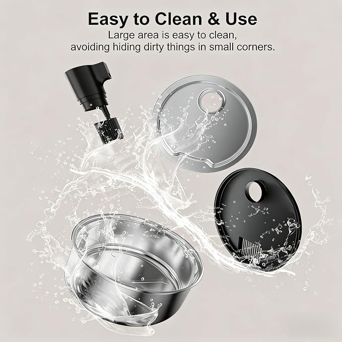 Dog Water Fountain, 8L Stainless Steel Dog Water Fountain for Large Dogs, Dog Water Bowl Dispenser, Super Quiet Pump and Replacement Filters for Cats and Dogs