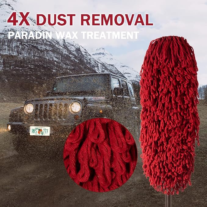 Auto Duster Extendable Handle, Car Exterior Scratch Free, Wax Cotton Hair Brush Kit for Truck SUV RV Motorcycle, Cleaning No Lint (Sunshine State Designer License Plate) - Gifts for Men Women