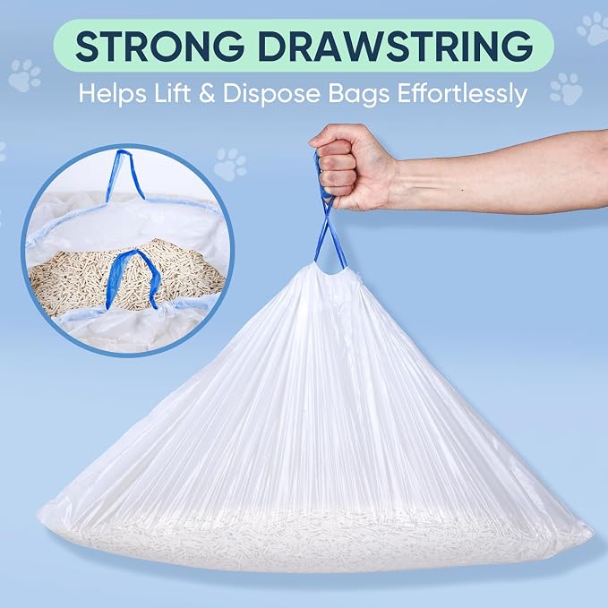 160 Count Cat Litter Box Liners Compatible with PetPivot AutoScooper 11/12 & Cumrige & Fsitego & Fumoi Self Cleaning Litter Box, Cat Litter Liners for Automatic Litter Box, 25.98" x 11.81"