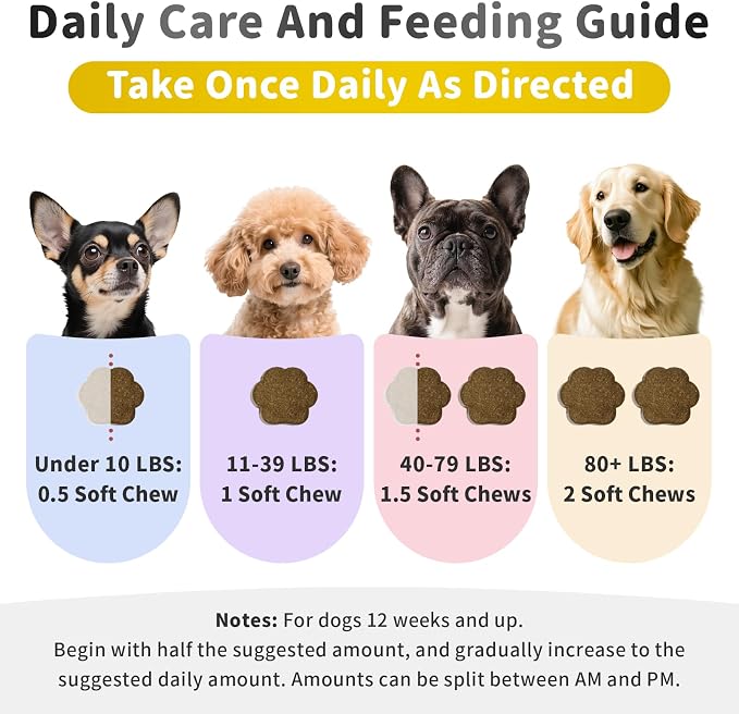 Melatonin for Dogs - Advanced Dog Calming Chews for Restful Sleep & Emotional Support, Calming Treats for Dogs Relaxation, Stress Anxiety Support - Separation, Thunder, Fireworks, Bacon Flavor, 90Ct