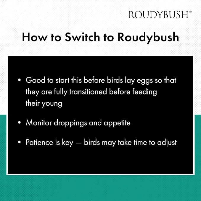 RoudyBush Breeder Food for Breeding & Weaning Birds, Pelleted Diet Made with Corn, Wheat & Soy, Daily Food for Small & Medium Parrots, Small Pellet, 44 OZ
