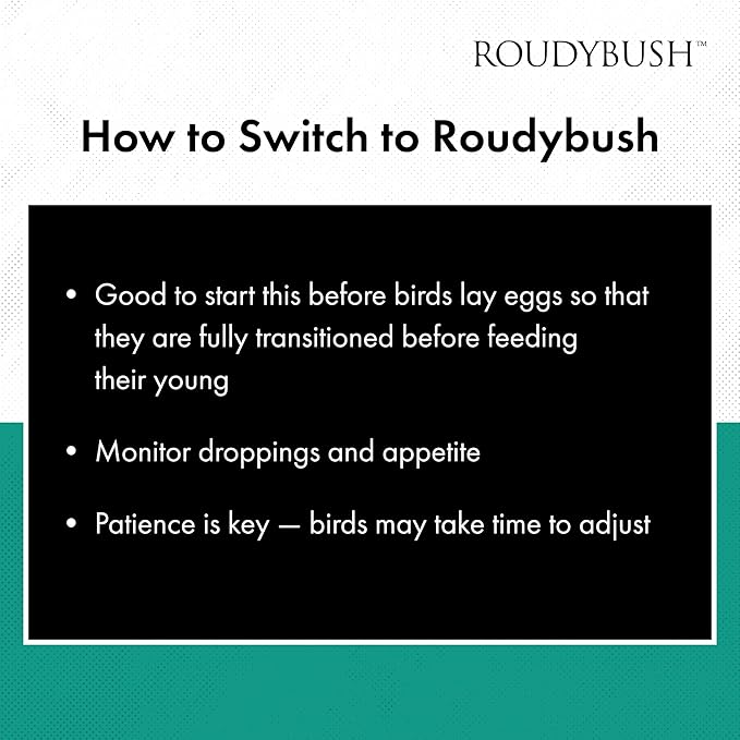 RoudyBush Breeder Food for Breeding & Weaning Birds, Pelleted Diet Made with Corn, Wheat & Soy, Daily Food for Small & Medium Parrots, Nibble Pellet, 44 OZ