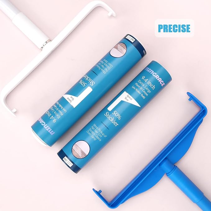 9.4 inch Extra Large Lint Roller Refills for PetLovers Extra-Wide 9.4 inch Giant Floor Lint Roller, 50% Stickier, Pack of 6 Refills, 60 Sheets per Refill, 360 Sheets Total