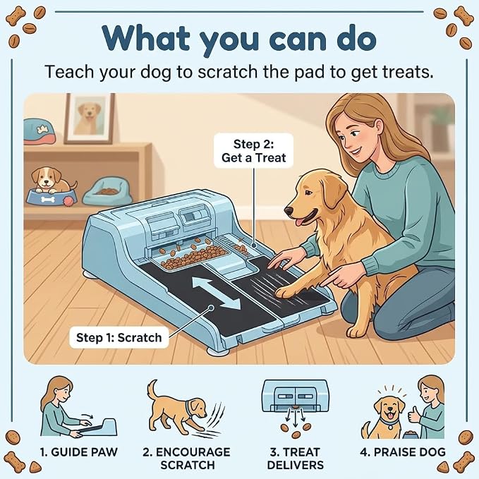 Dog Nail File Toy with 2 Dog Treat Puzzle, Interactive Dog Enrichment Toys for IQ Training, Dog Scratch Pad for Nails, Slow Feeder and 2 Level in 1 Dog Puzzle,Double Anti-Slip