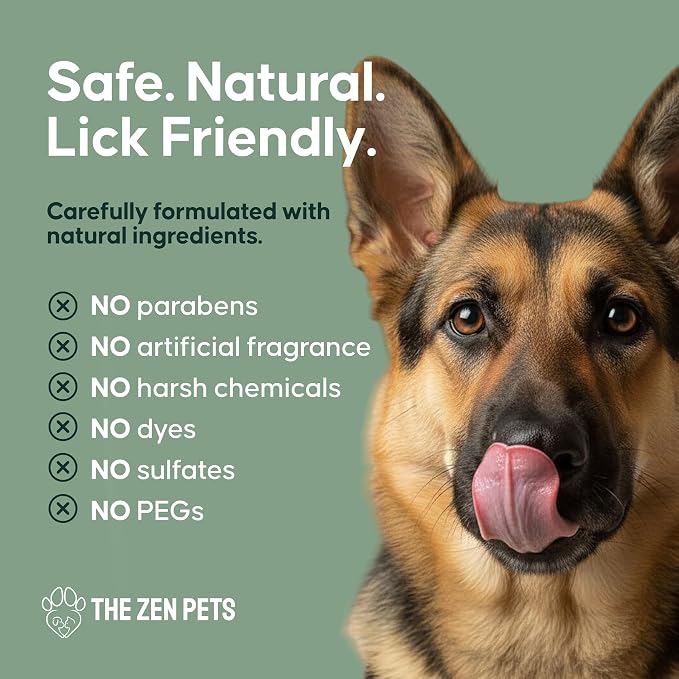 ZenSpa 4-in-1 Dog Spa Kit | Oatmeal Shampoo, Conditioner, Paw Cleaner and Nose Balm | Hypoallergenic Natural Formula for Sensitive Skin | All Breeds and Puppies