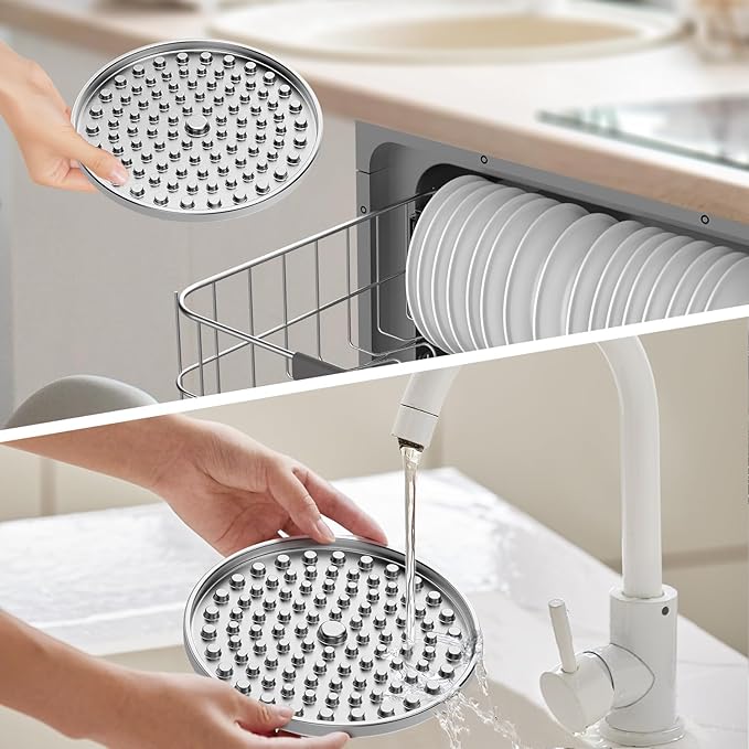 Double Wall Stainless Steel Lick Mat for Dogs & Cats, Chew Proof Slow Feeder for Anxiety Relief & Puppy Enrichment, Non-Slip, Whisker Friendly, Dishwasher Safe Licking Pad [2Pack]
