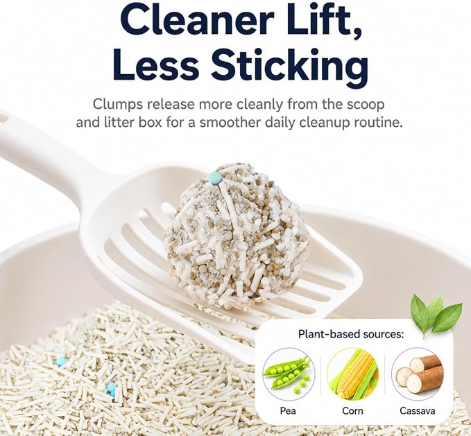 OPET Mixed Tofu Bentonite Multi-Cat Cat Litter, Strong Fast Clumping Kitty Litter, 99.9% Dust Free & Low Tracking, High Absorbent & Odor Control, Natural Pet Litter (18lb, Fresh)
