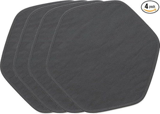 Amakunft 4Pcs Waterproof Hexagon Playpen Mat Washable Pee Pad Fit with Small Animal Playpen (42.5in x 41in) Reusable Pet Bedding Liner for Guinea Pig, Rabbit, Hamster, Chinchilla, Hedgehog