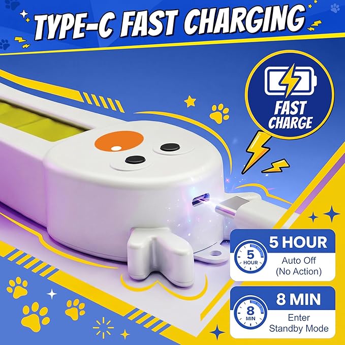 Interactive Cat Toys for Indoor Cats - Automatic Cat Toys with Motorized String Action, Sticking Door Electric Enrichment Stimulation Kitty Toy for Bored Indoor