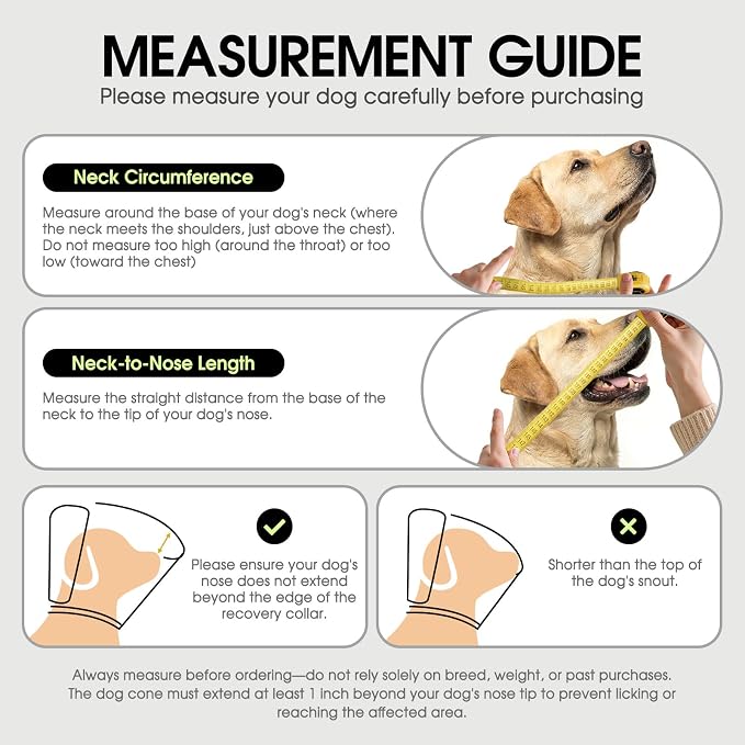 Dog Cone - Soft Cone for Dogs to Stop Licking, Pet E-Collar Alternative After Surgery, Adjustable Pet Recovery Collar for Wound Healing, Light Blue Small