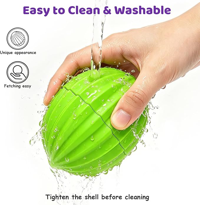 Yipetor Smart Interactive Dog Toy Ball,【Alemon Balls】 Automatic Moving Vibrating Oval Dog Ball, Gentle Bouncing & Self Rotating, Type-C Rechargeable Dog Toys to Keep Medium Large Dogs Busy, 3 Inch